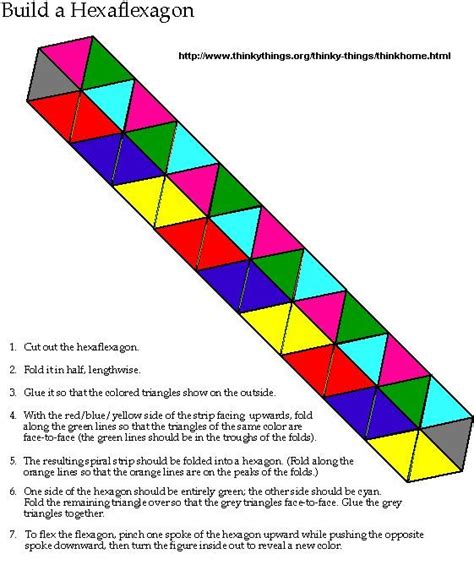 hexaflexagon template pdf Google Search Math geometry, How to make