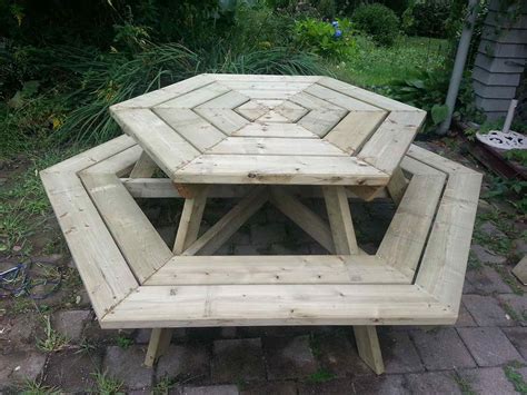 Hexagon Picnic Table Plans