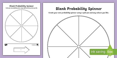 hexagonal probability spinner template
