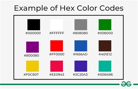 hexcode colors