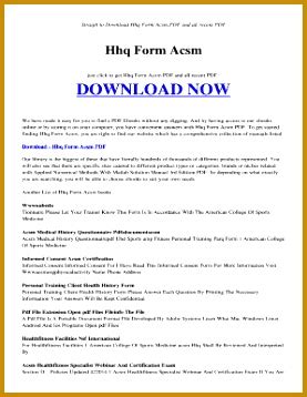 hhq form acsm