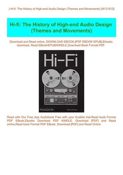 Hi-Fi: The History of High-End Audio Design (Themes and Movements)