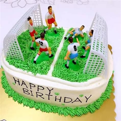 hiasan kue ulang tahun sepak bola