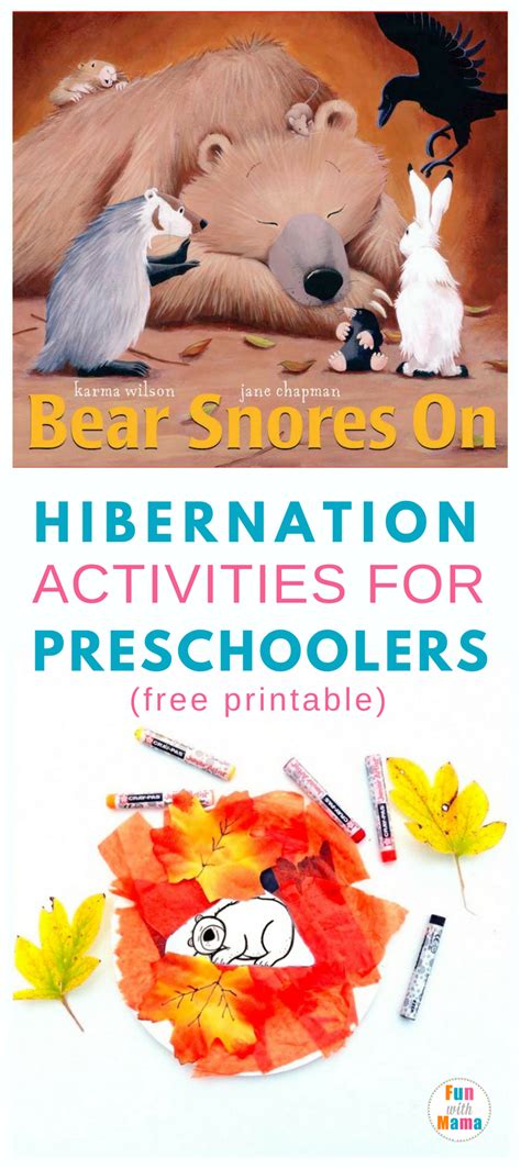 Hibernation Activities For Preschoolers Fun With Mama Hibernation Worksheet For Preschool - Hibernation Worksheet For Preschool