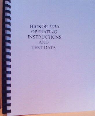 Full Download Hickok 533A Manual File Type Pdf 