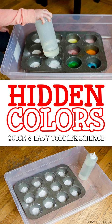 Hidden Colors Toddler Science Experiment Busy Toddler Toddlers Science - Toddlers Science