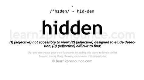 hidden definition