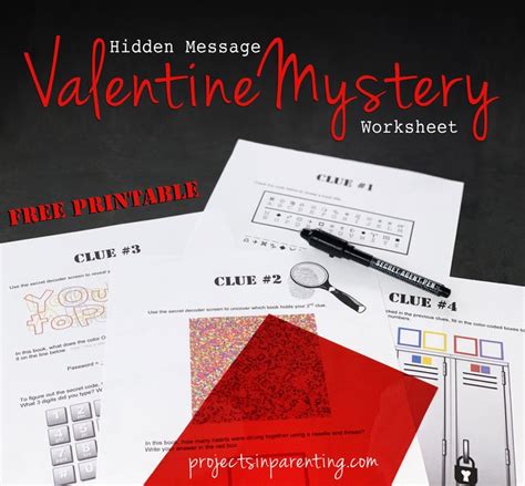 Hidden Message Valentine Mystery Worksheet Projects In Mystery Message Worksheet - Mystery Message Worksheet