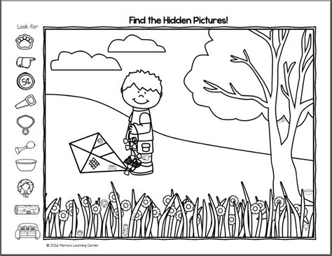 Hidden Pictures Archives Mamas Learning Corner Hidden Images Worksheet Preschool - Hidden Images Worksheet Preschool