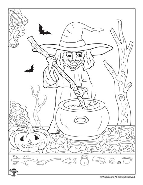 Hidden Pictures Worksheet Witch Color By Numbers Hidden Picture Color By Number Printables - Hidden Picture Color By Number Printables