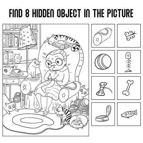 Hide And Seek Find The Hidden Objects Worksheets Hide And Seek Worksheet - Hide And Seek Worksheet