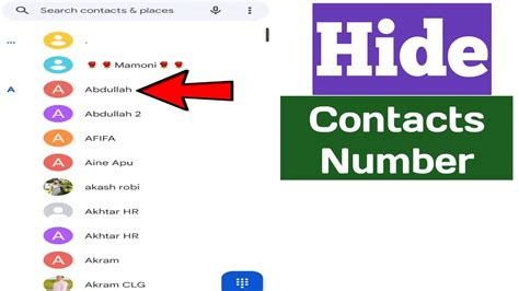 hide contacts and numbers APK Download for Android APKfun com