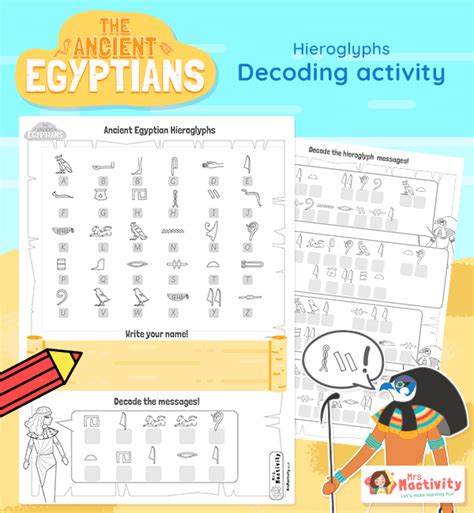 Hieroglyphics Facts Worksheets Amp Ancient Egypt For Kids Hieroglyphics 5th Grade Worksheet - Hieroglyphics 5th Grade Worksheet