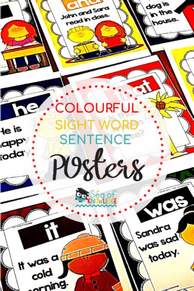 High Frequency Word Sentences Posters Classroom Freebies High Frequency Words Sentences - High Frequency Words Sentences