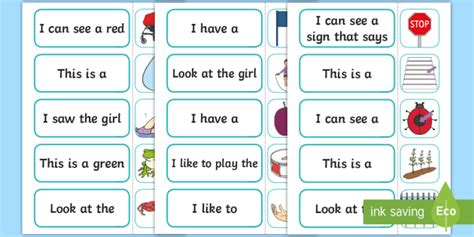High Frequency Words Sentences   High Frequency Words Sentence Posters Free Set Sea - High Frequency Words Sentences
