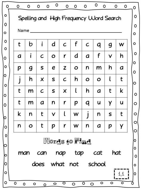 High Frequency Words Word Search Puzzle High Frequency Words Word Search - High Frequency Words Word Search