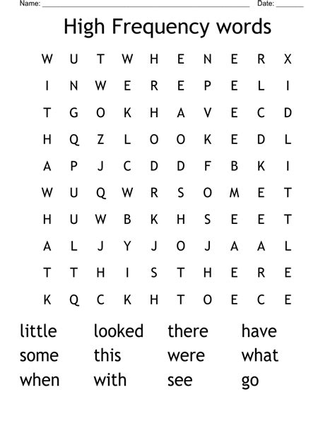 High Frequency Words Word Search Wordmint High Frequency Word Wordsearch - High Frequency Word Wordsearch