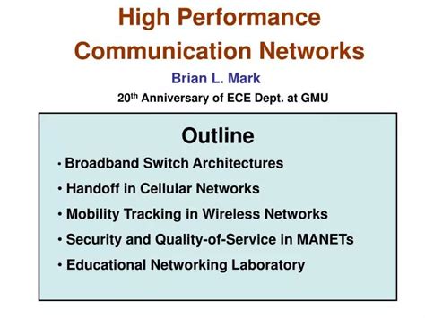 High Performance Communication Networks Ppt