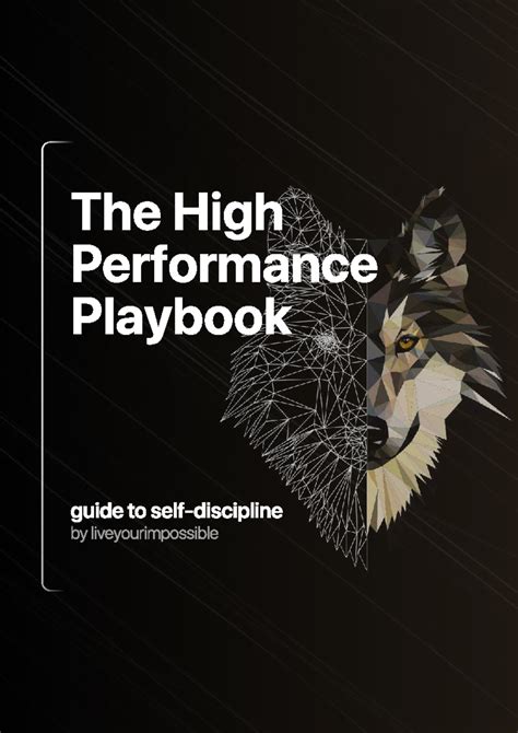 High Performance Playbook Guide To Self Discipline