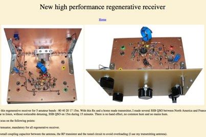 High Performance Regenerative Receiver Design