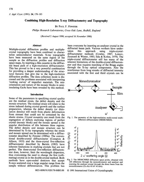 high resolution x ray diffractometry and topography