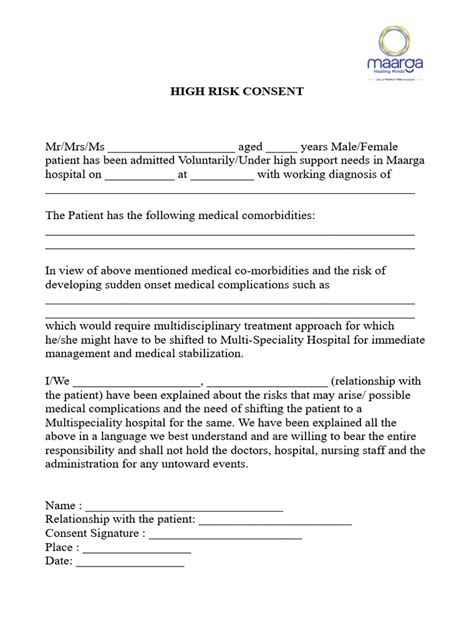 High Risk Consent