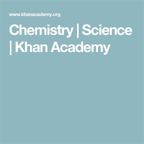 High School Chemistry Science Khan Academy Science For High School - Science For High School