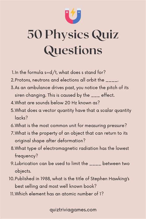 high school physics quiz questions holt