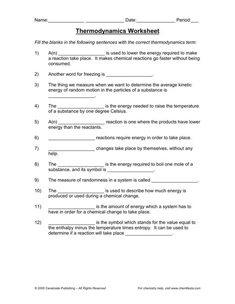High School Science Worksheets With Thermodynamics Worksheet Super Science Worksheets - Super Science Worksheets