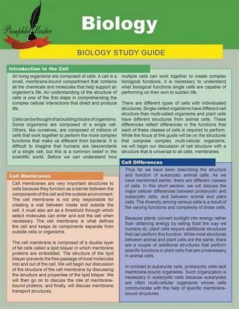 Download High School Biology Study Guides 