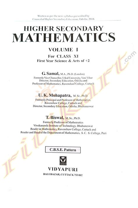 Read Higher Secondary Stateboard First Year Mathematics Volume 1 Solutions 