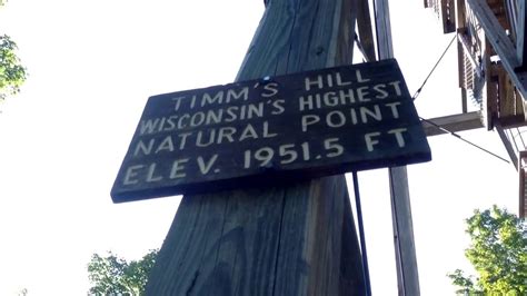 highest point in Wisconsin - Review of Timm