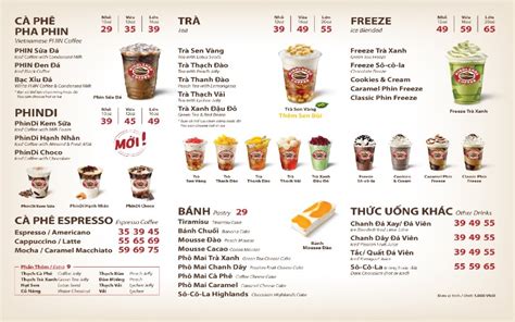 highland menu | Thc n Giao Hng Highlands Coffee