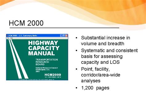 Full Download Highway Capacity Manual Hcm Systems Analysis Methodology 