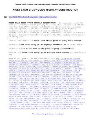 Read Online Highway Maintainer Exam Guide 