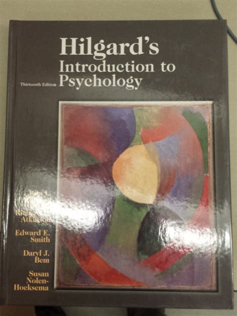 Read Online Hilgards Introduction To Psychology 13Th Edition Pdf 