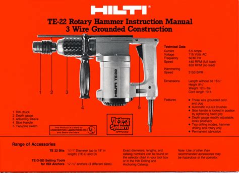 Full Download Hilti Te 5 Repair Manual 