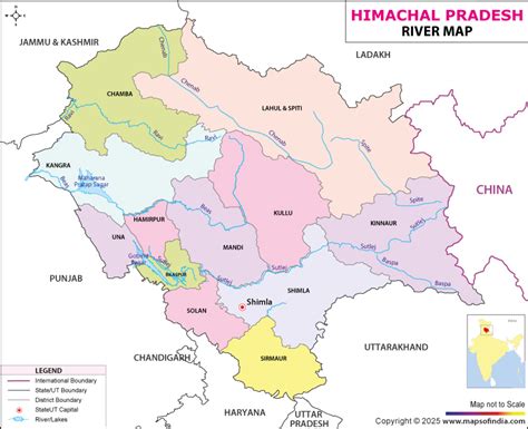 Himachal Pradesh River Map