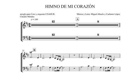 Himno De Mi Corazon Letra