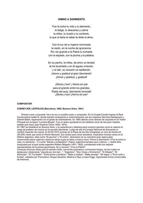 Himno De Sarmiento