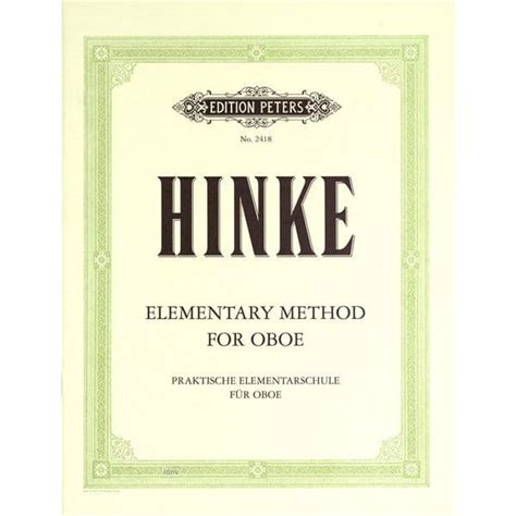hinke method for oboe