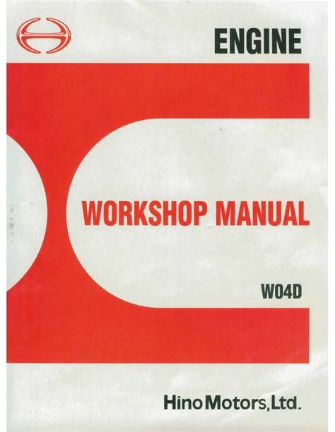 hino workshop manual w04d
