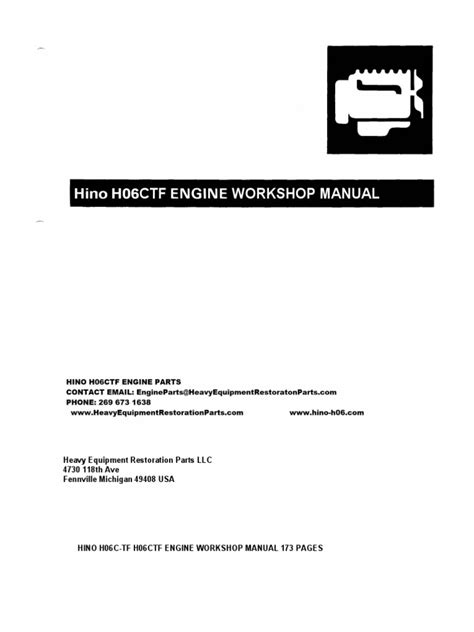 Download Hino H06C Engine Manual File Type Pdf 