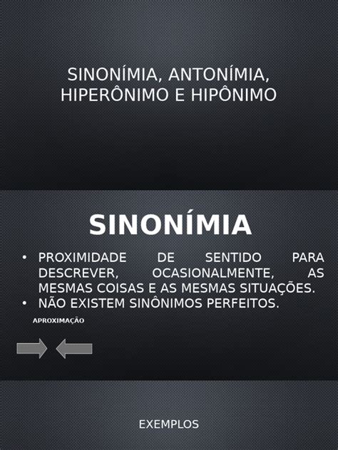 Hiperónimo Y Hipónimo