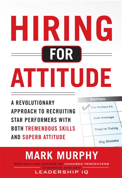 Full Download Hiring For Attitude A Revolutionary Approach To Recruiting And Selecting People With Both Tremendous Skills And Superb Attitude 