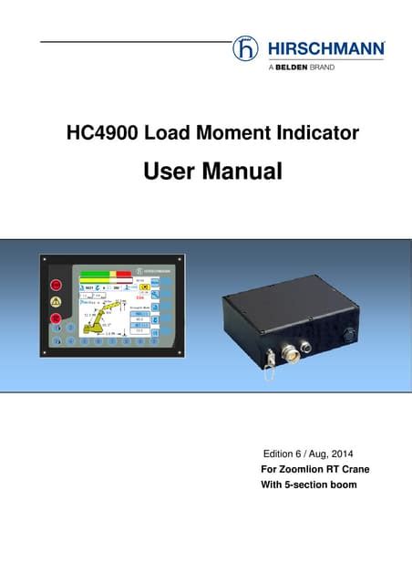 Download Hirschmann Hc4900 Operation Manual 