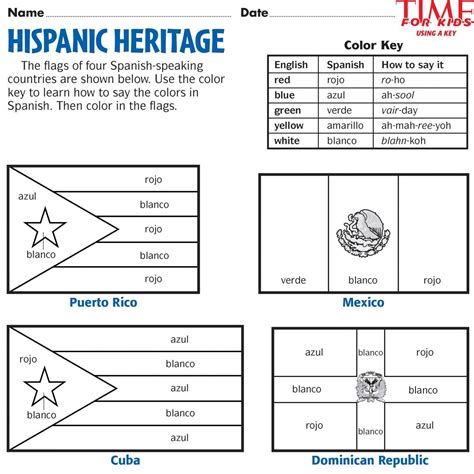 Hispanic Heritage Worksheet 3rd Grade   Hispanic Heritage Month Worksheets Free Download 99worksheets - Hispanic Heritage Worksheet 3rd Grade