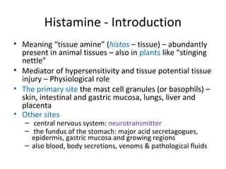 histamine Etymology, origin and meaning of histamine by …