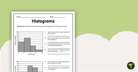 Histograms Worksheet Teach Starter Histograms Worksheets 7th Grade - Histograms Worksheets 7th Grade