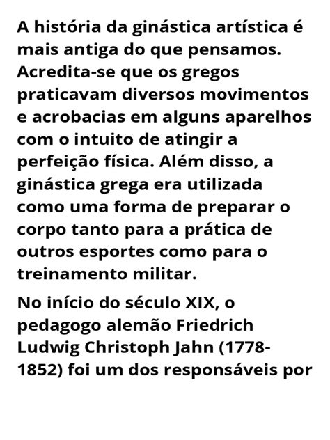 Historia Da Ginastica